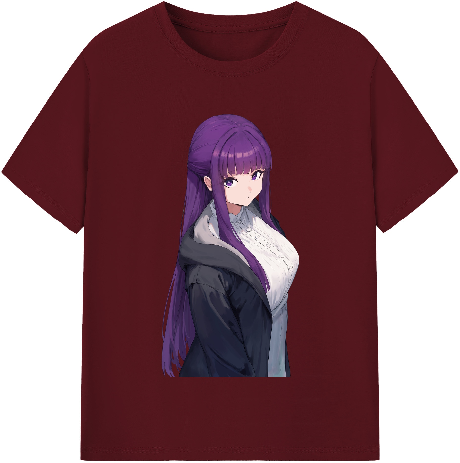 （画像用） 葬送のフリーレン Frieren 綿100％半袖Tシャツ（フロントプリント）